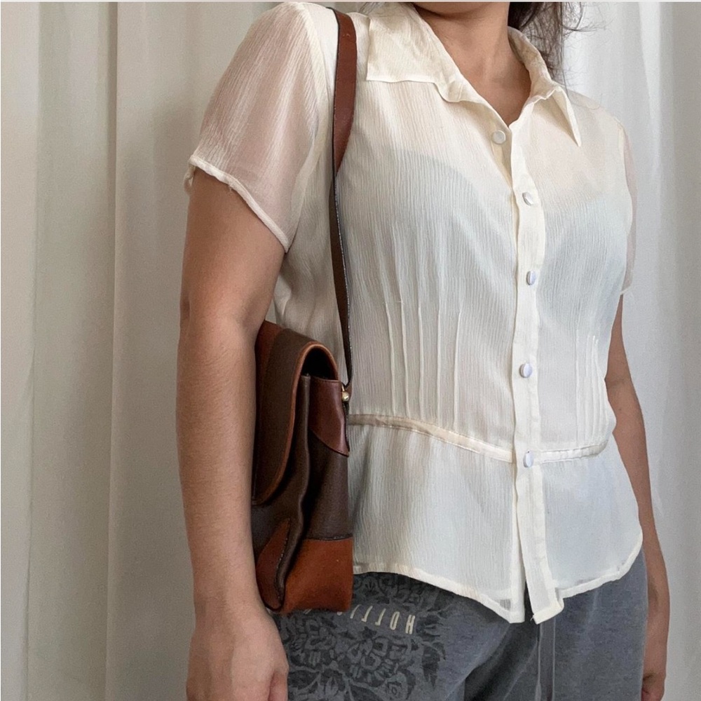 III Mileno Leather Brown shoulder bag. - Picture 7 of 11